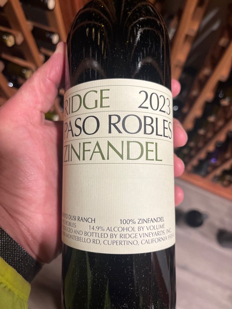 2023 Ridge Zinfandel Paso Robles - CellarTracker