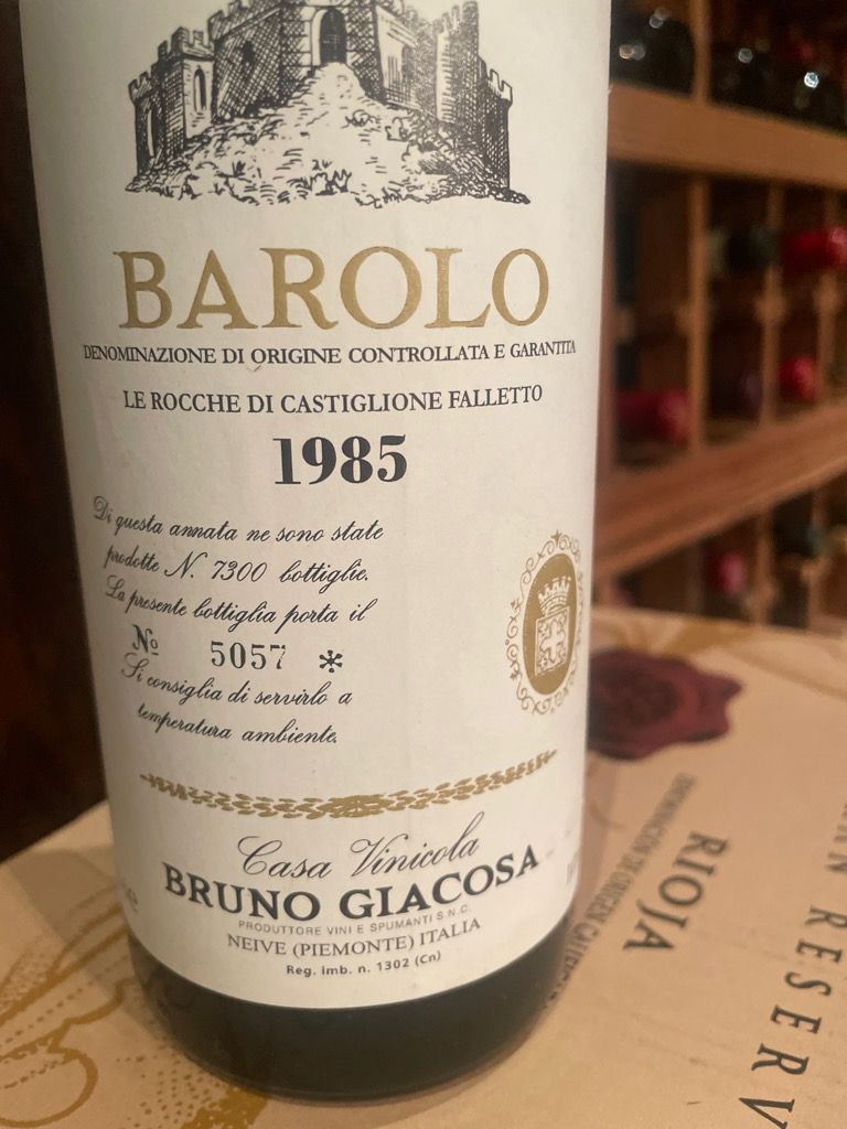 1985 Bruno Giacosa Barolo Le Rocche di Castiglione Falletto