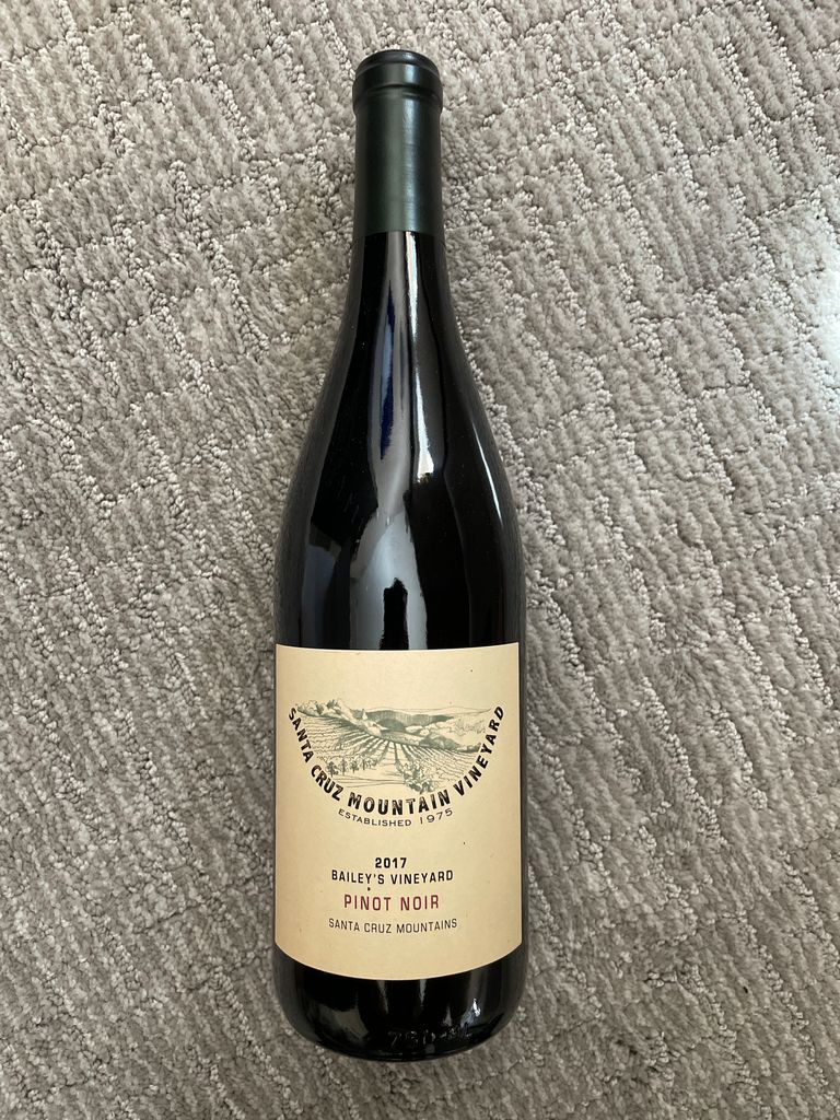 2017 Santa Cruz Mountain Vineyard Pinot Noir Bailey's Vineyard, USA ...