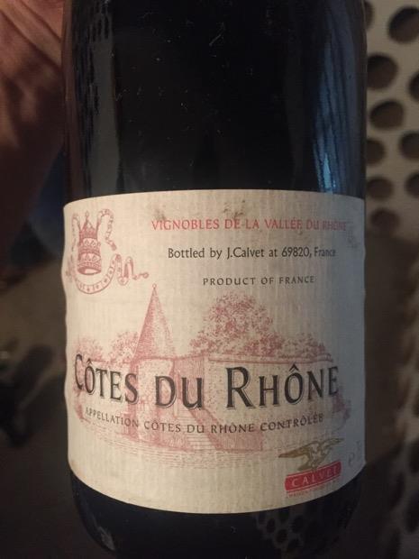 2015 Calvet Côtes du Rhône Reserve, France, Rhône, Southern Rhône ...