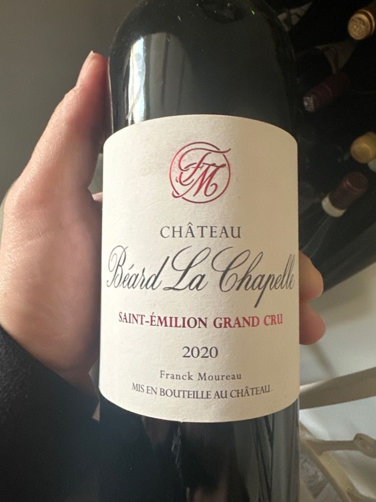 2020 Château Béard La Chapelle, France, Bordeaux, Libournais, St