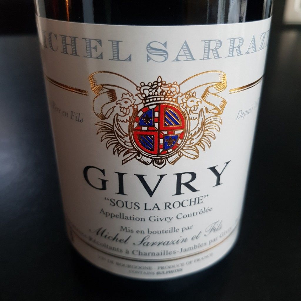 2019 Michel Sarrazin Et Fils Givry Sous La Roche, France, Burgundy ...