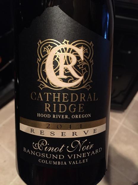 2011 Cathedral Ridge Pinot Noir Reserve Bangsund Vineyard, USA, Oregon ...