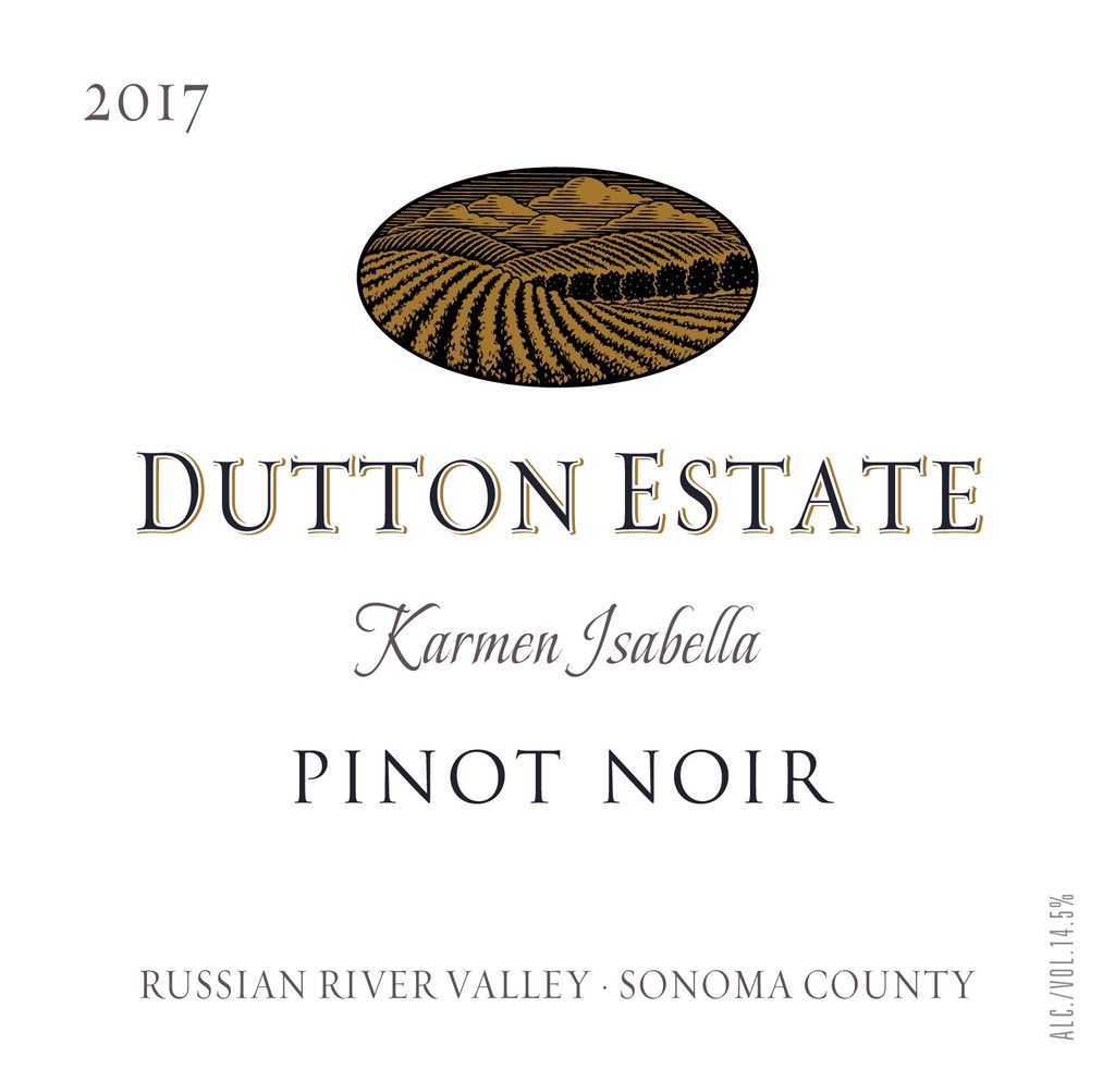 2017 Dutton Estate Pinot Noir Karmen Isabella Dutton Ranch, USA