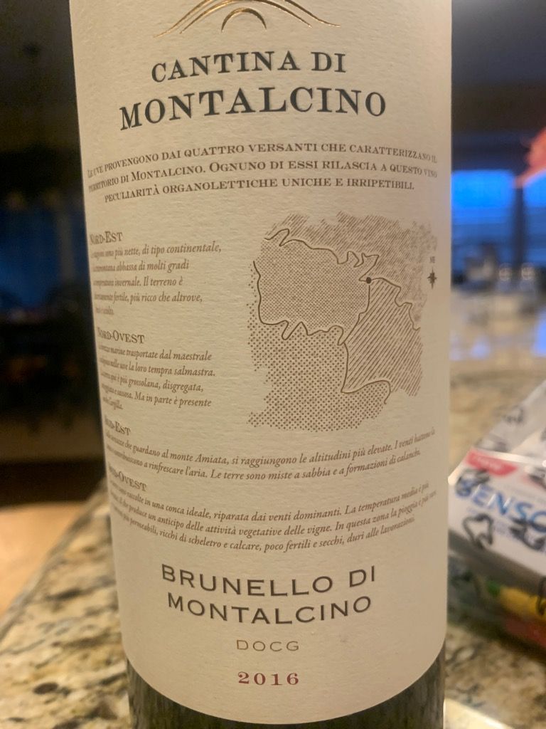 2016 cantina de montalcino Brunello di Montalcino, Italy, Tuscany ...