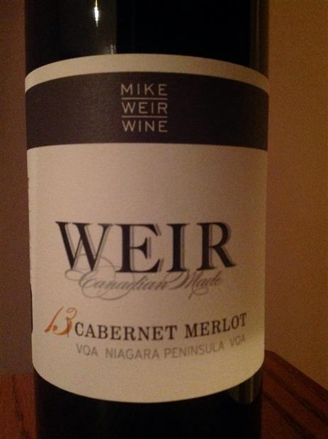 Mike weir Cabernet Merlot vqa 750ml (627857020007)
