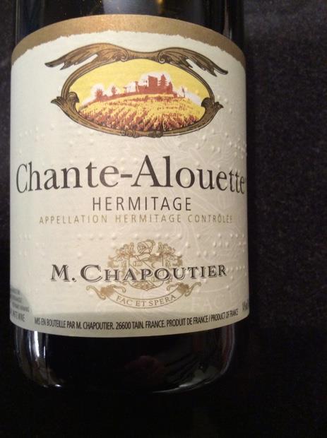 1992 M. Chapoutier Hermitage Blanc Chante-Alouette - CellarTracker