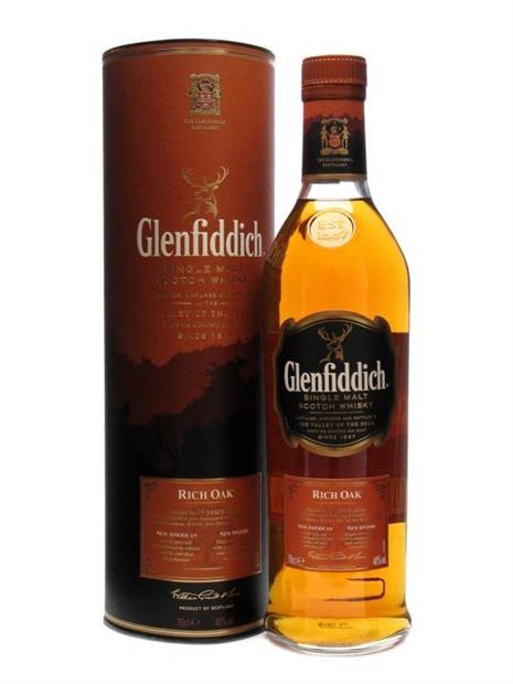 Виски glenfiddich рич оак 14 лет 40% 0.7л туба (5010327325170)