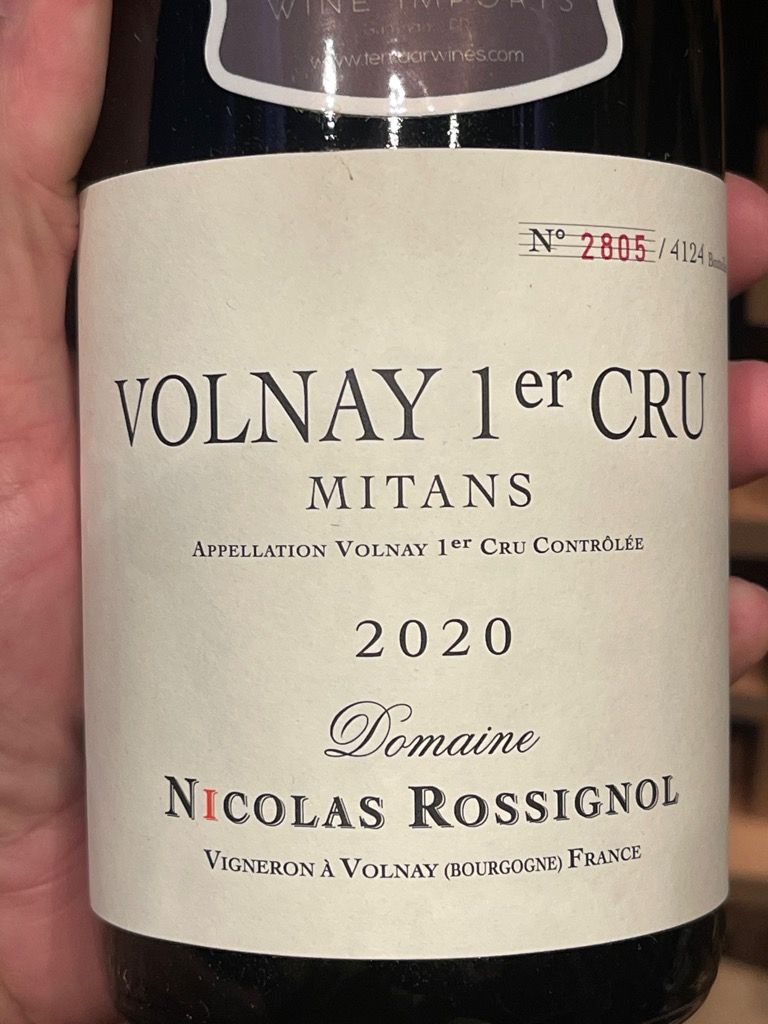 Volnay 1er Cru 2019／Nicolas Rossignol 2019 Domaine Nicolas Rossignol Volnay 1er Cru Clos des