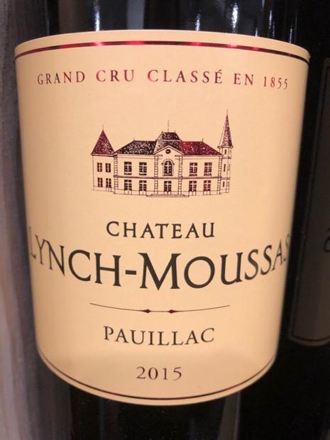 2015 Château Lynch-Moussas, France, Bordeaux, Médoc, Pauillac ...