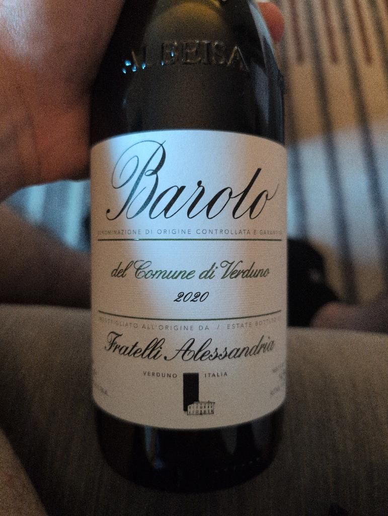 2020 Fratelli Alessandria Barolo del Comune di Verduno - CellarTracker