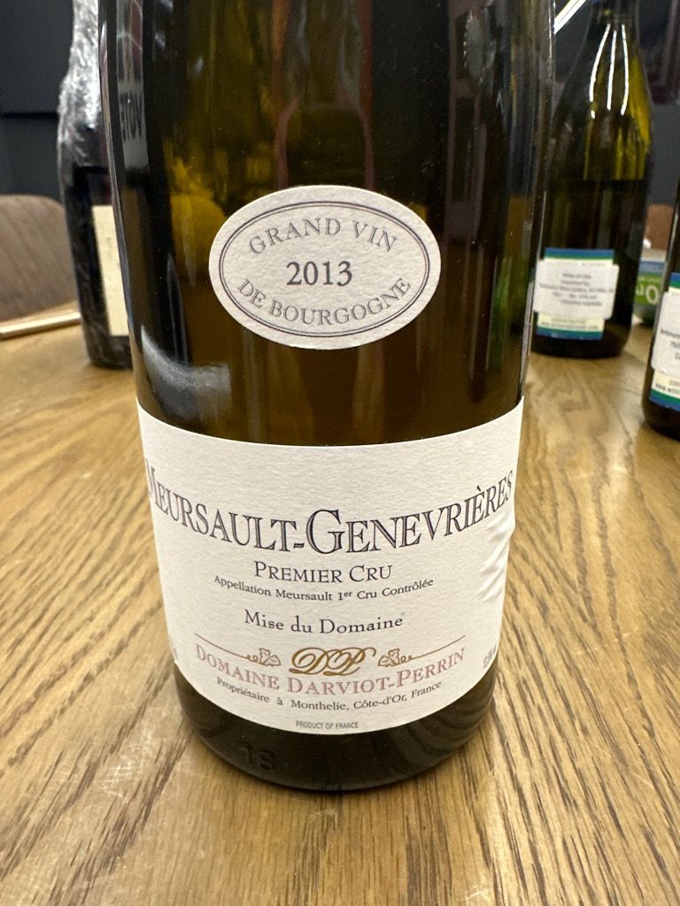 2014 Domaine Darviot-Perrin Meursault 1er Cru Les Genevrières, France ...