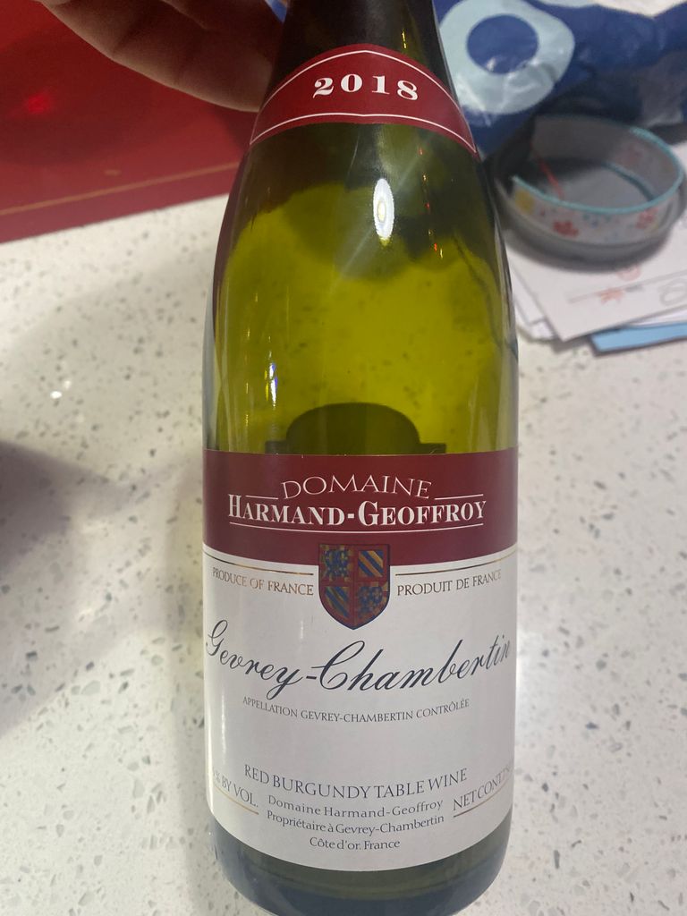2022 Domaine Harmand-Geoffroy Gevrey-Chambertin - CellarTracker