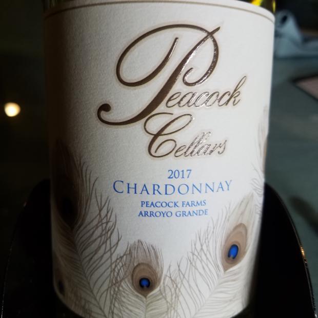 2017 Peacock Cellars Chardonnay Central Coast, USA, California, Central