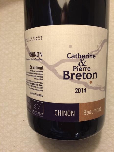 2014 Catherine et Pierre Breton Chinon Beaumont CellarTracker