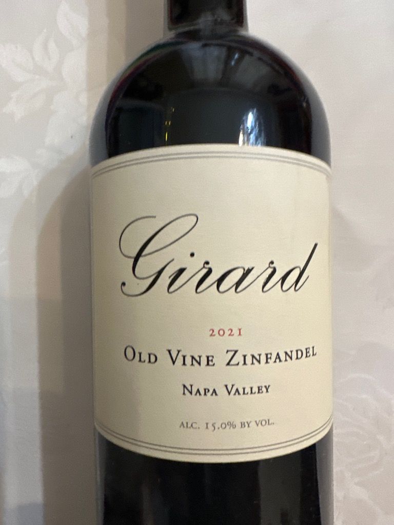 2021 Girard Winery Old Vine Zinfandel, USA, California, Napa Valley