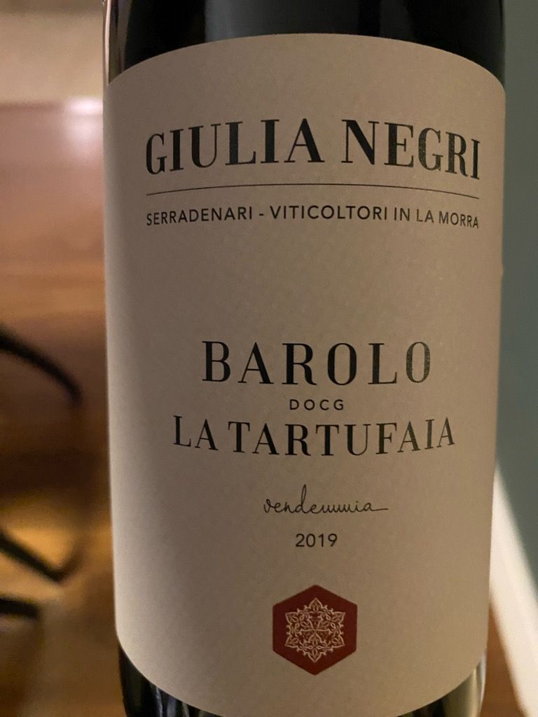 2019 Giulia Negri Barolo La Tartufaia, Italy, Piedmont, Langhe, Barolo ...