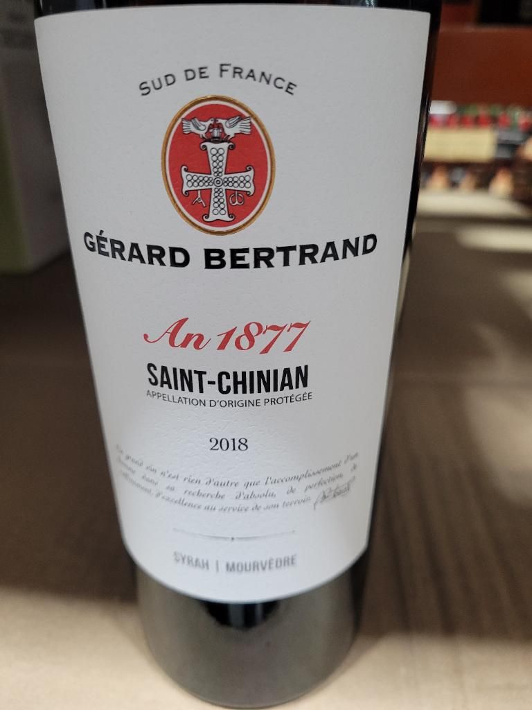 2018 Gérard Bertrand SaintChinian An 1877, France, Languedoc