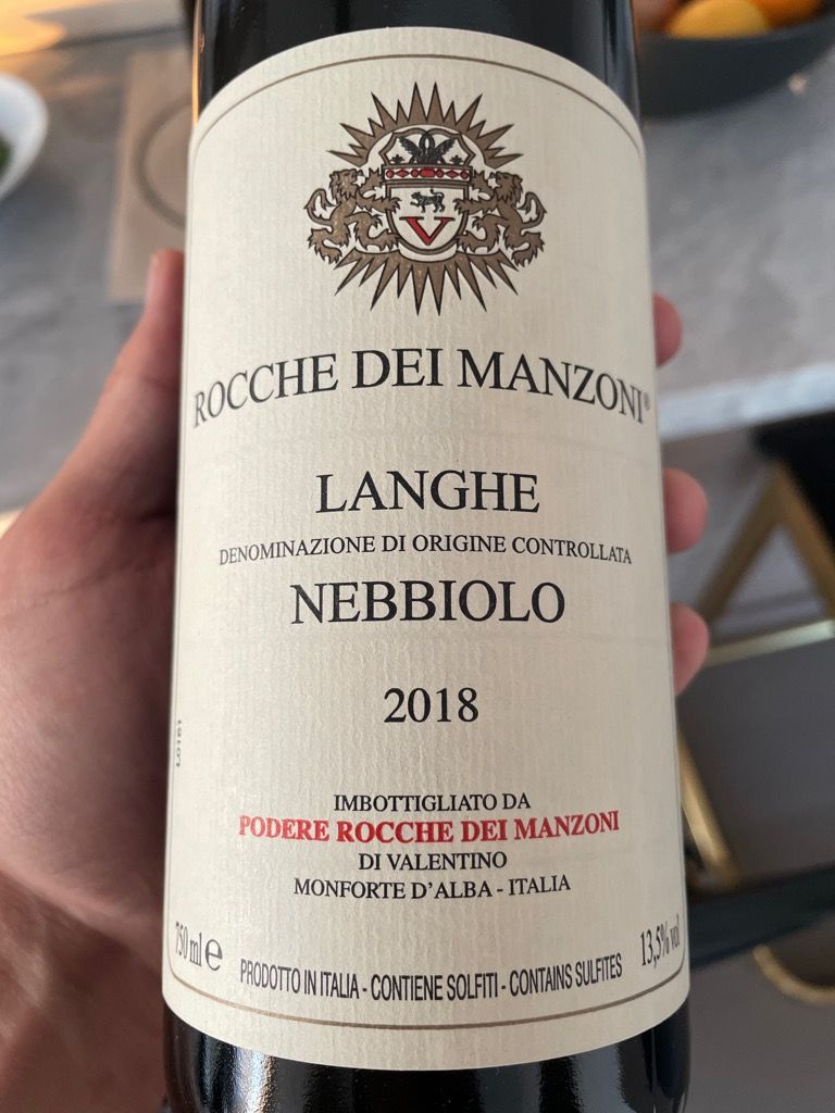 2019 Podere Rocche dei Manzoni Langhe Nebbiolo, Italy, Piedmont, Langhe ...