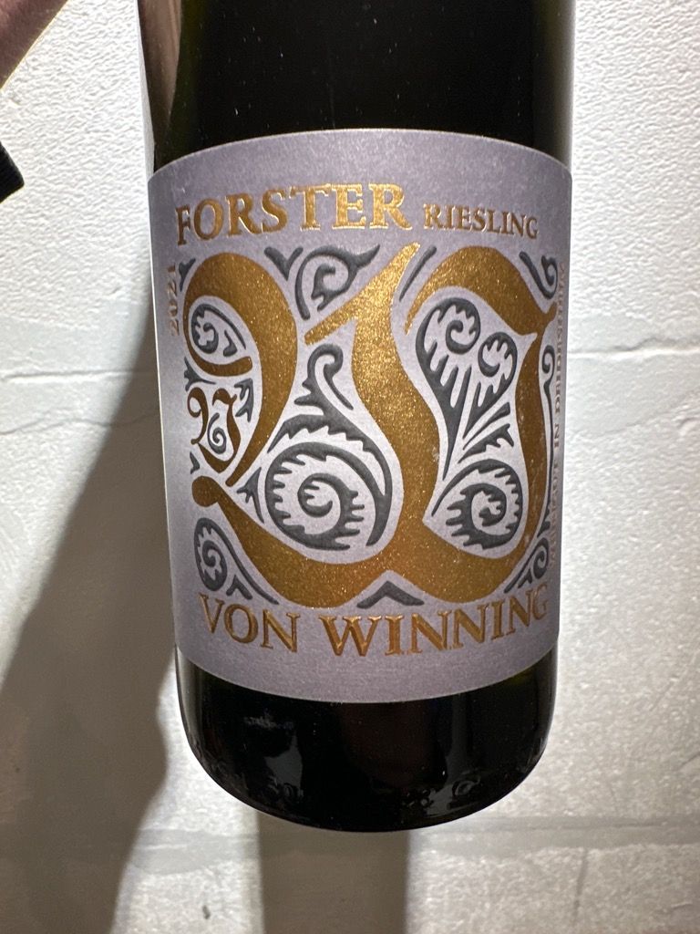 2021 von Winning Forster Riesling, Germany, Pfalz - CellarTracker