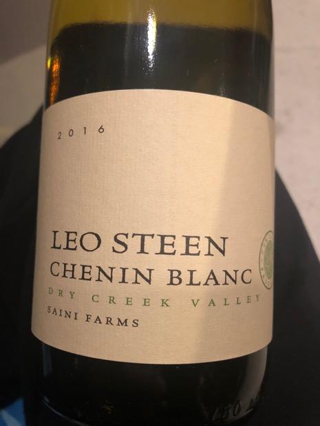 2016 Leo Steen Chenin Blanc Saini Farms Usa California