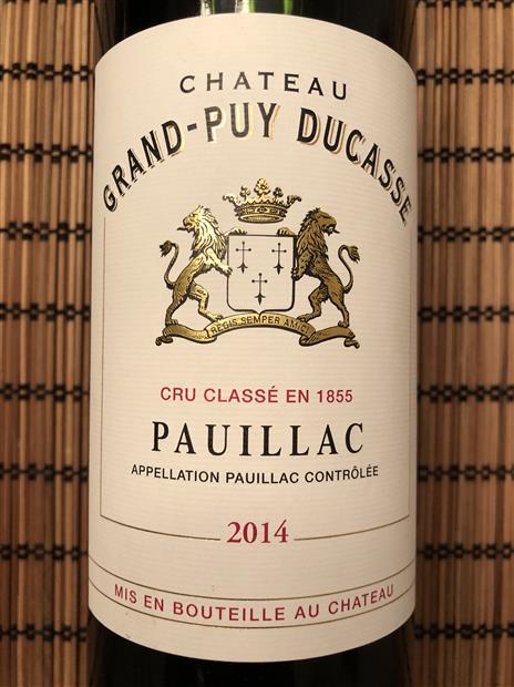 Grand-Puy Ducasse CellarTracker 2017 - Château