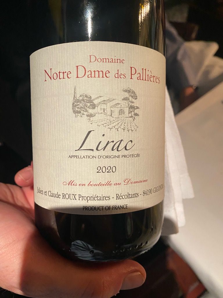 2020 Domaine Notre Dame des Pallières Lirac Le Pellegrin, France, Rhône