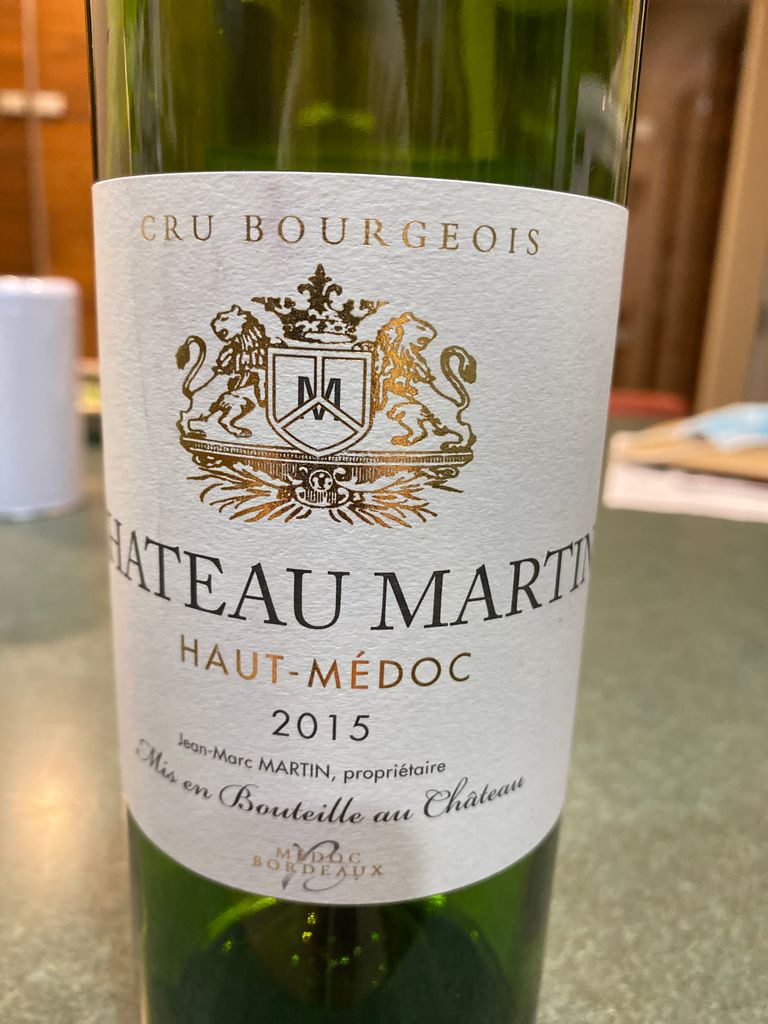 2015 Château Martin Haut-Médoc, France, Bordeaux, Médoc, Haut-Médoc ...