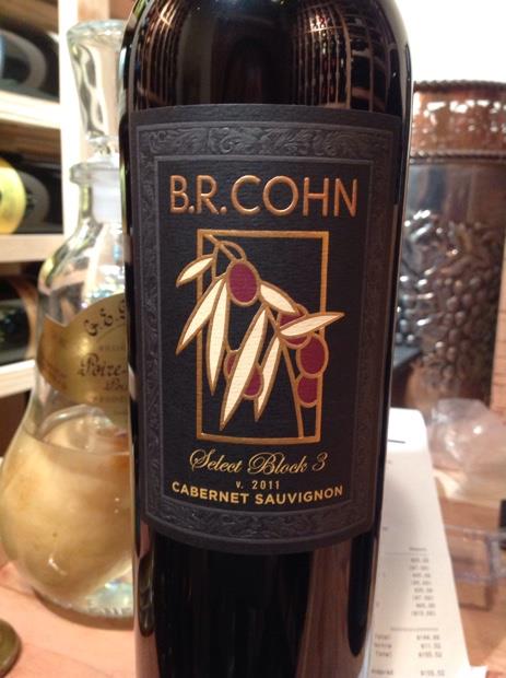 2011 B.R. Cohn Cabernet Sauvignon Select Block 3 Olive Hill Estate ...