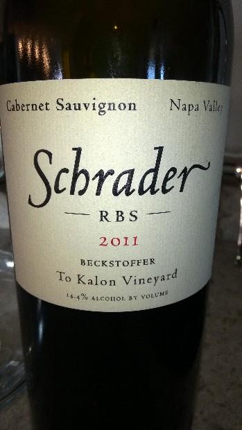 2012 Schrader Cellars Cabernet Sauvignon RBS Beckstoffer To
