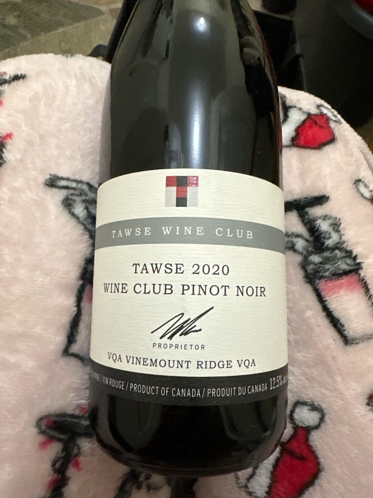 2020 Tawse Pinot Noir Wine Club, Canada, Ontario, Niagara Peninsula