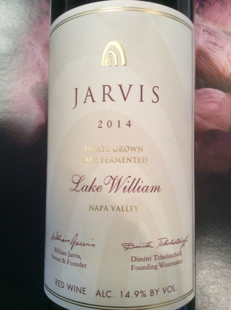 2014 Jarvis (California) Winery Lake William, USA, California, Napa