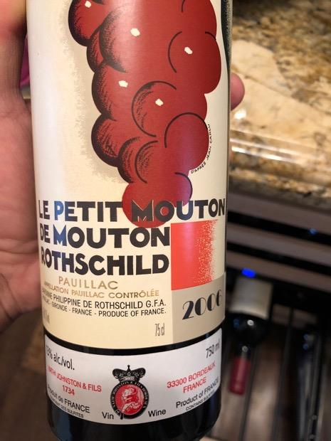 J*g様 LE PETIT MOUTON 2006 6本セット LE PETIT MOUTON 2006 6