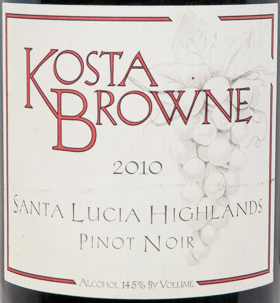 2010 Kosta Browne Pinot Noir Santa Lucia Highlands - CellarTracker