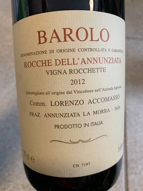 2011 Lorenzo Accomasso Barolo Riserva Vigneto Rocchette