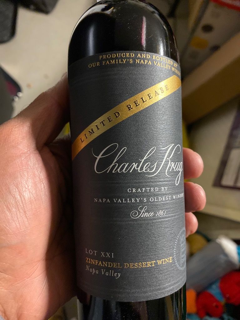 NV Charles Krug Winery (Peter Mondavi Family) Zinfandel Lot XXI ...