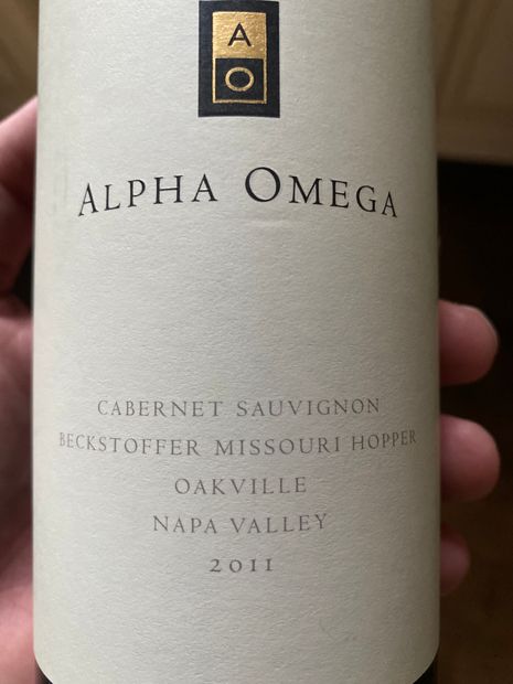 2011 Alpha Omega Cabernet Sauvignon Beckstoffer Missouri Hopper