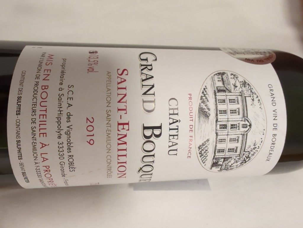2018 Château Billeron Bouquey St. Émilion Grand Cru