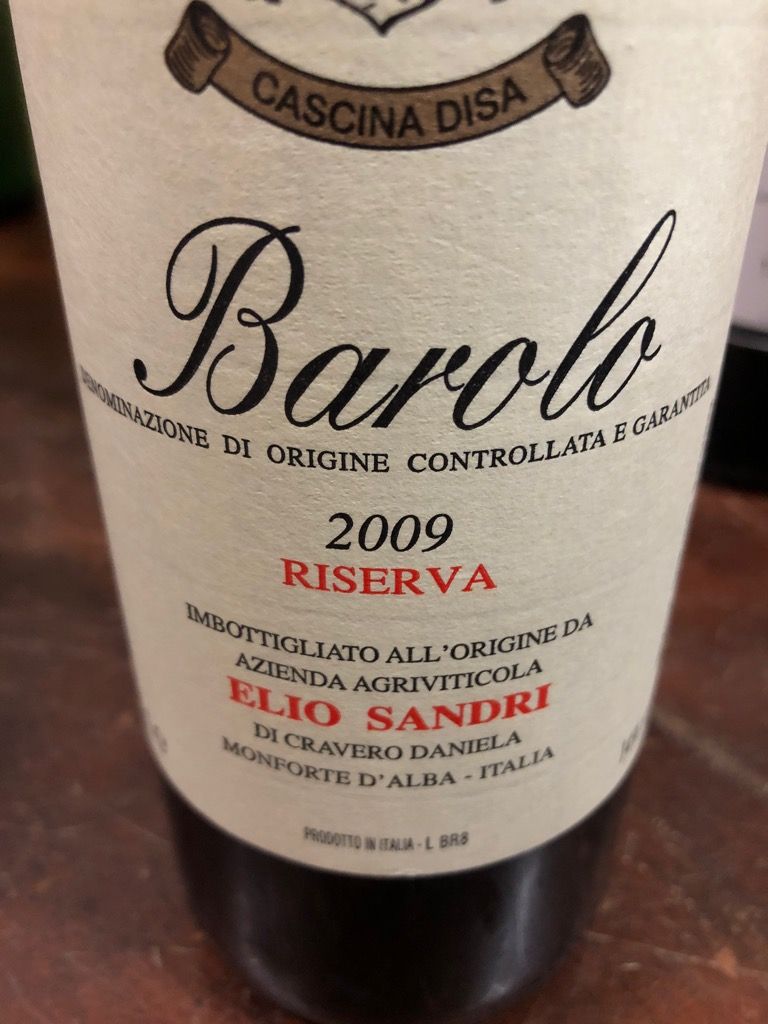 2017 Elio Sandri Barolo Riserva Perno - CellarTracker