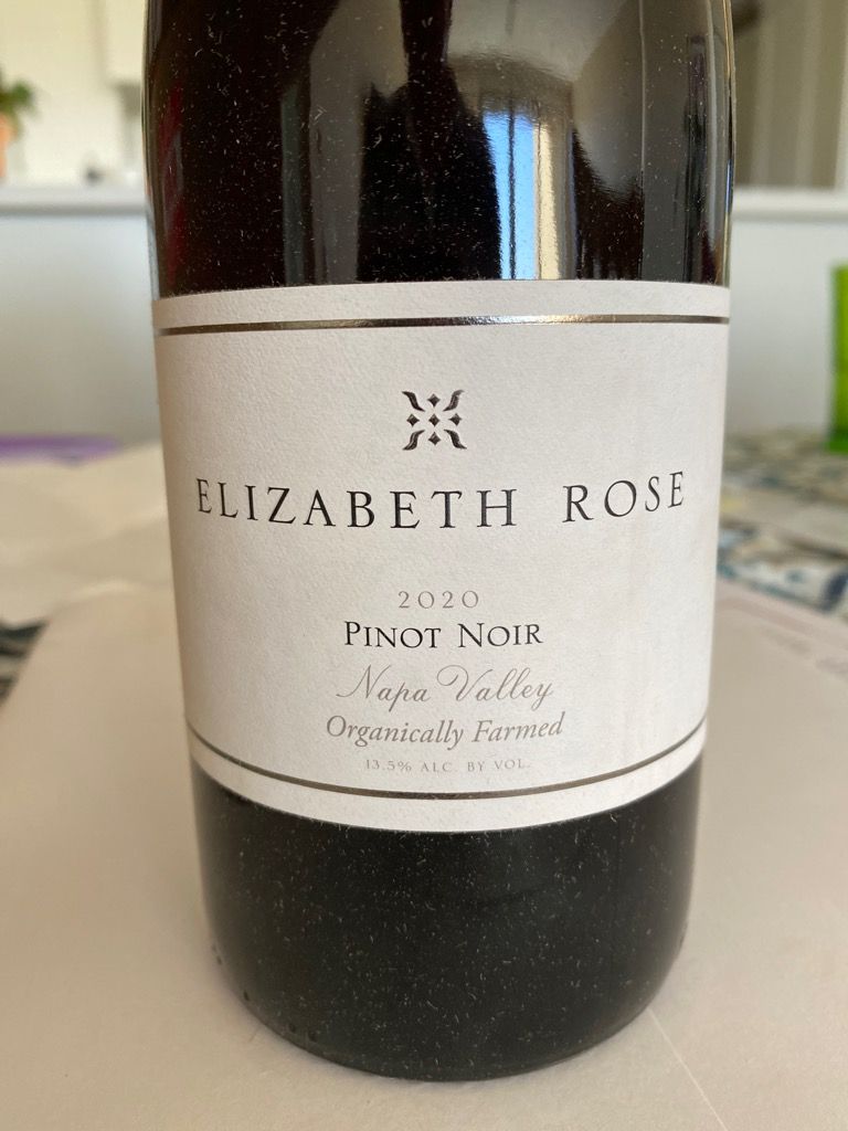 2020 Elizabeth Rose Pinot Noir, USA, California, Napa Valley
