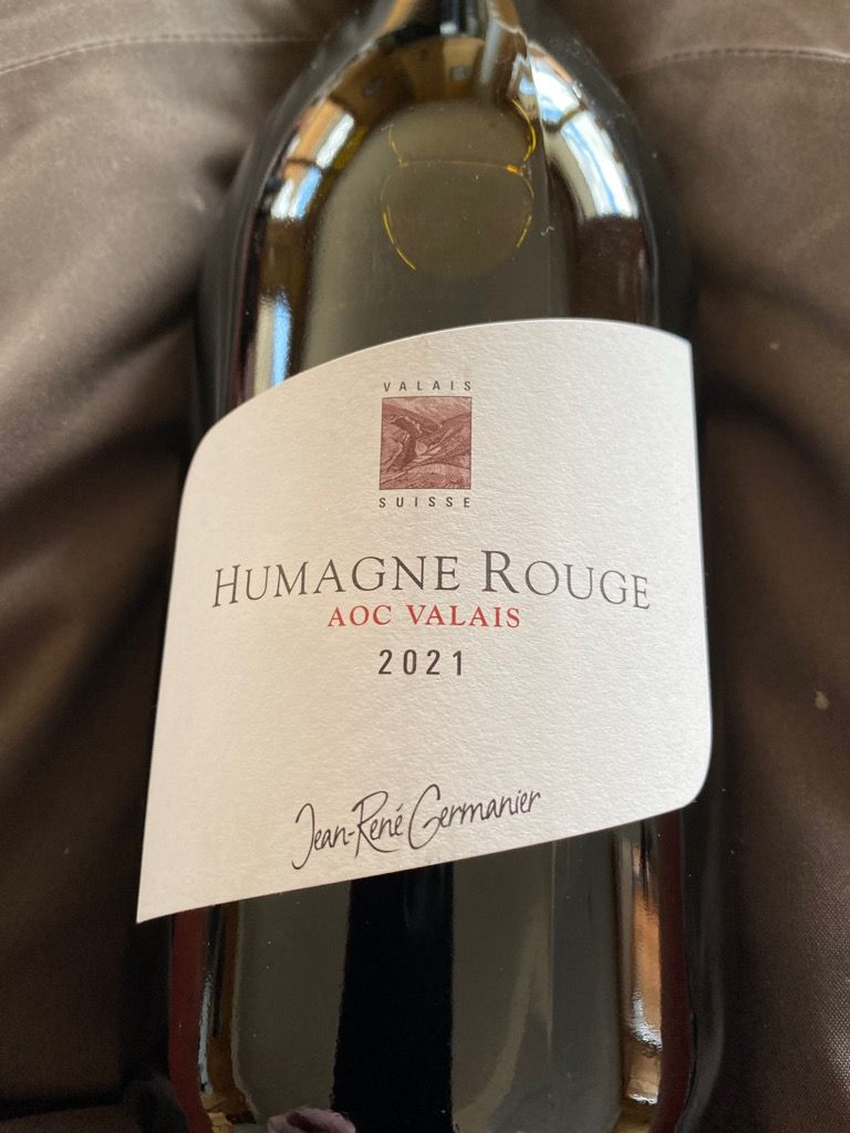 2021 Jean-René Germanier Humagne Rouge, Switzerland, Valais, Vétroz ...