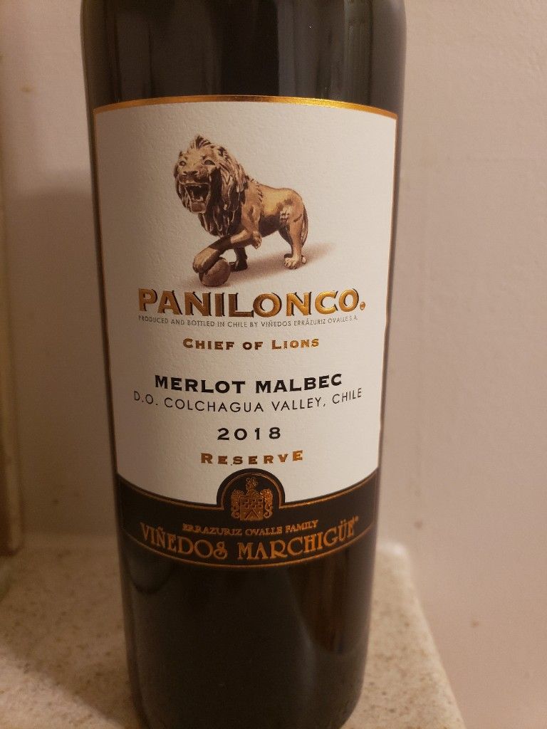 2018 Viñedos Errázuriz Ovalle Merlot/Malbec Panilonco Reserve 