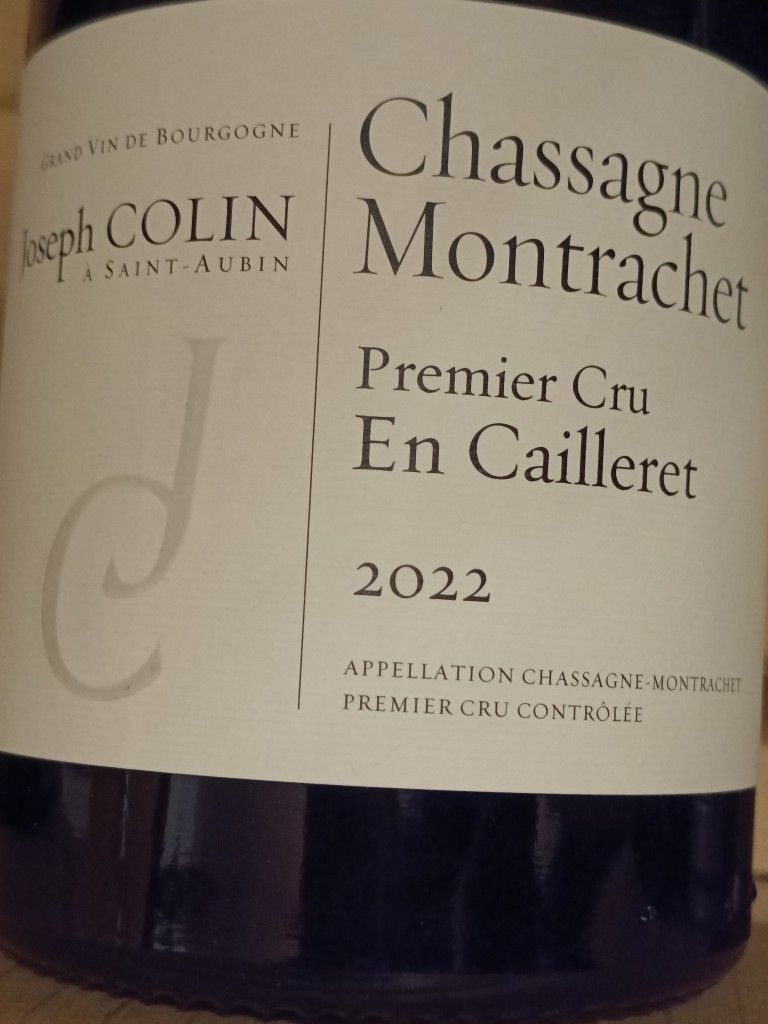 2023 Joseph Colin Chassagne-Montrachet 1er Cru En Cailleret