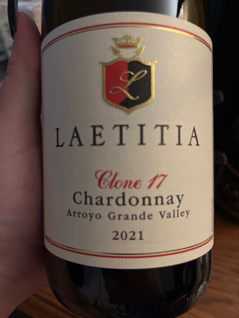 2021 Laetitia Winery Chardonnay clone 17, USA, California, Central