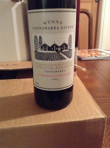 1992 Wynns Coonawarra Estate Limited Release - CellarTracker