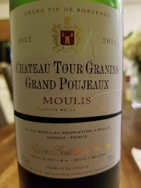 chateau tour granins grand poujeaux 2017