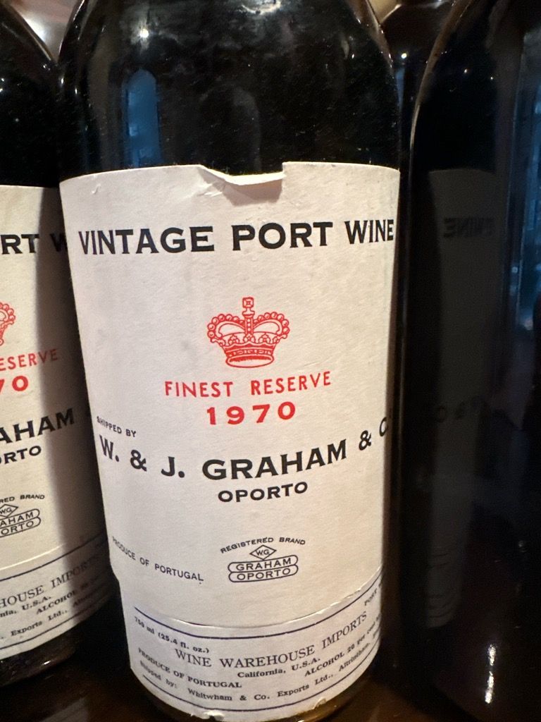 1970 Graham Porto Finest Reserve Vintage Whitwam Bottling