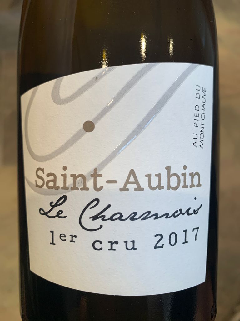 2017 Au Pied du Mont Chauve SaintAubin 1er Cru Le Charmois Blanc, France, Burgundy, Côte de