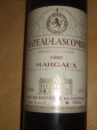 1990 Château Lascombes, France, Bordeaux, Médoc, Margaux 