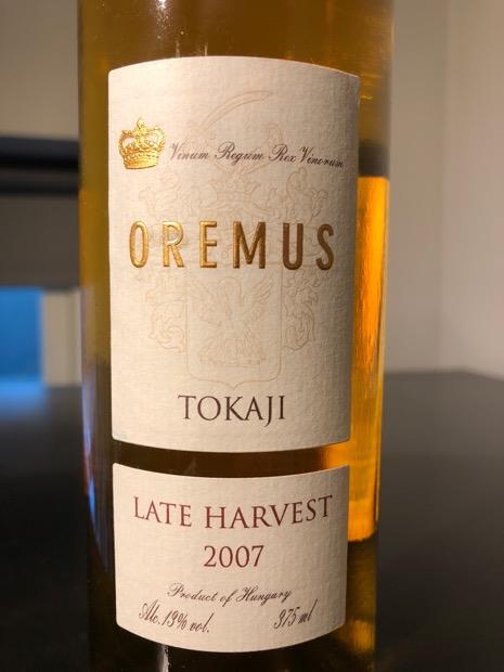 1995 Oremus Late Harvest Késöi Szüret Tokaji Cuvée, Hungary